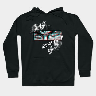 Manga fighting eyes Hoodie